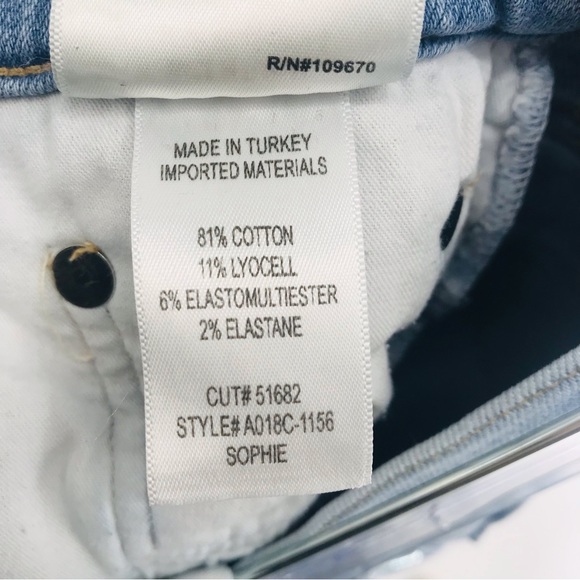 Agolde Sophie Crop High Rise Skinny Jeans Size 28 - Picture 4 of 8